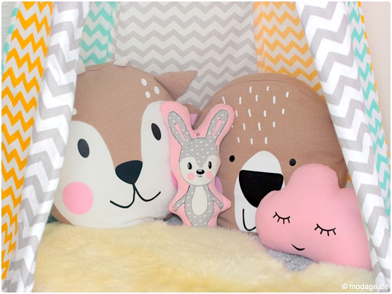 Nähblog modage nähen fürs kinderzimmer: tipi, luftballonhülle und co